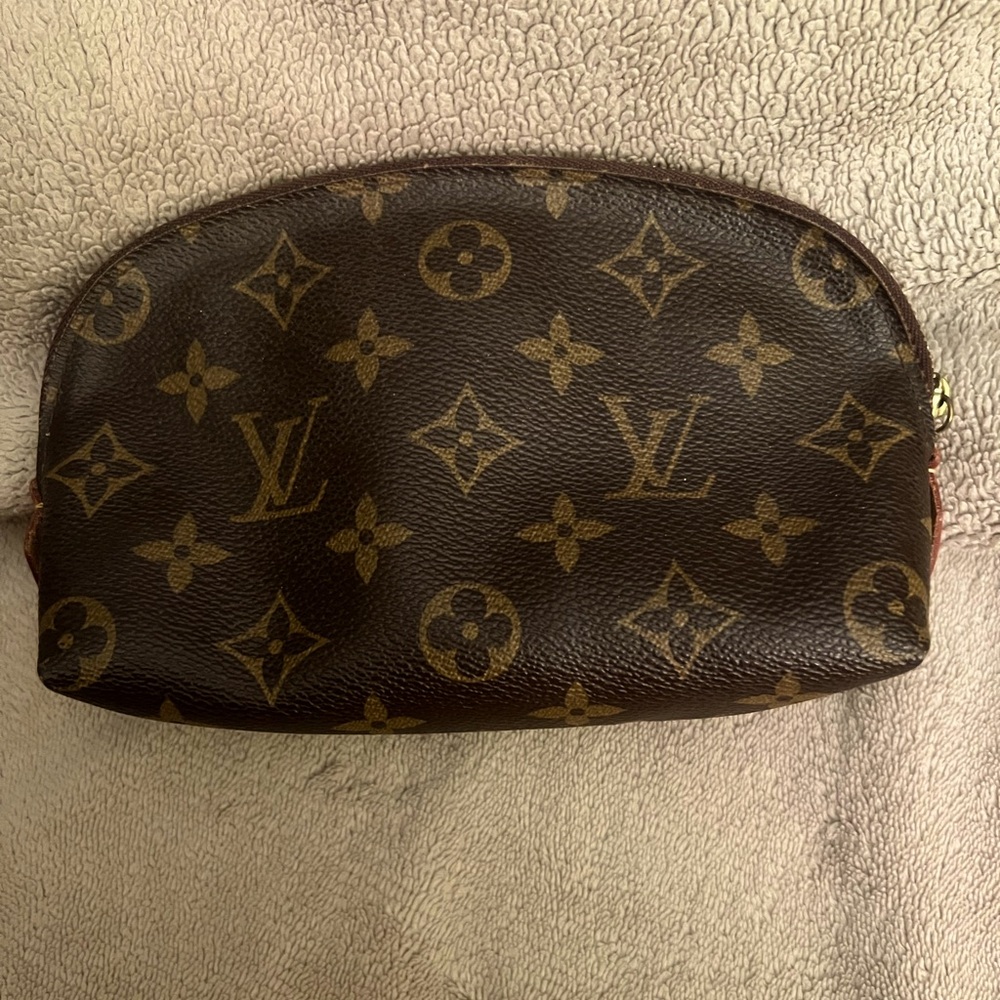 Louis Vuitton Brown Monogram Cosmetic Bag